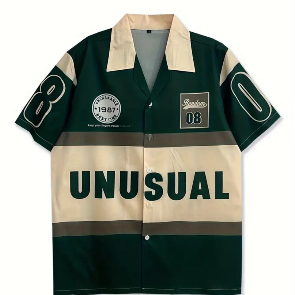 Unusual Green Shirt